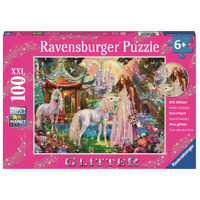 Ravensburger Puzzle 100pc XXL - Princess With Unicorn