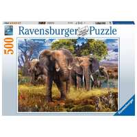 Ravensburger Puzzle 500pc - Elephant Family