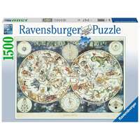 Ravensburger Puzzle 1500pc - World Map of Fantastic Beasts