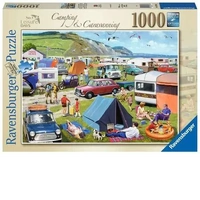 Ravensburger Puzzle 1000pc - Leisure Days 5 Camping Caravanning