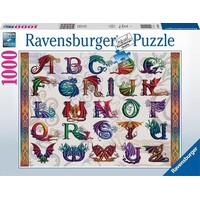 Ravensburger Puzzle 1000pc - Dragon Alphabet
