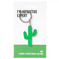 Say What? Keyring - Cactus