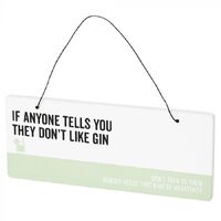Say What? Plaque - Gin