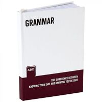 Say What? A5 Notebook - Grammar