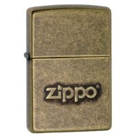Zippo Lighter - Antique Brass Stamped Zippo