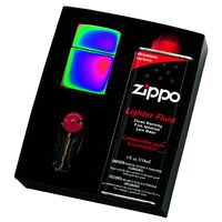 Zippo Gift Set - Lighter and Fluid - Spectrum