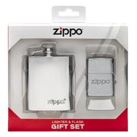 Zippo Gift Set - Lighter and Flask