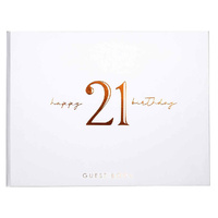 Rose Gold 21st Birthday Guest Book