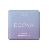 Ecoya Fragranced Soap Bar - Coconut & Elderflower