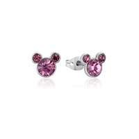 Couture Kingdom - Disney - Stainless Steel Mickey June Birthstone Stud Earrings