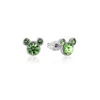 Couture Kingdom - Disney - Stainless Steel Mickey August Birthstone Stud Earrings