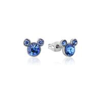 Couture Kingdom - Disney - Stainless Steel Mickey September Birthstone Stud Earrings