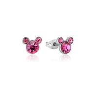 Couture Kingdom - Disney - Stainless Steel Mickey October Birthstone Stud Earrings