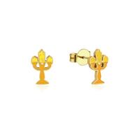 Disney Couture Kingdom - Beauty and the Beast - Lumiere Stud Earrings Yellow Gold