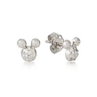 Disney Couture Kingdom Precious Metal - Mickey Mouse - Diamond Cut Stud Earrings