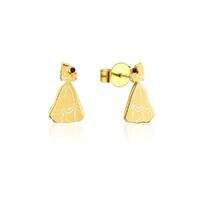 Disney Couture Kingdom - Beauty and the Beast - Belle Stud Earrings Yellow Gold