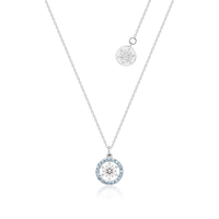 Disney Couture Kingdom - Frozen 2 - March Birthstone Snowflake Necklace