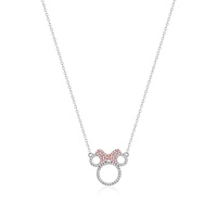 Disney Couture Kingdom Precious Metal - Minnie Mouse - Crystal Outline Necklace