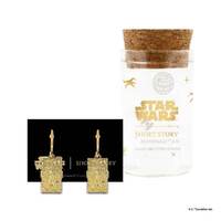 Star Wars x Short Story Earrings - Mandalorian - Gold