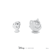 Disney x Short Story Earrings Mrs Potts and Chip - Silver