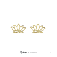 Disney x Short Story Earrings Jasmine Lotus - Gold