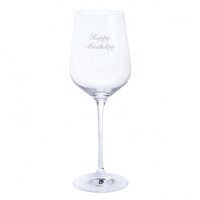Dartington Crystal Happy Birthday Wine Glass