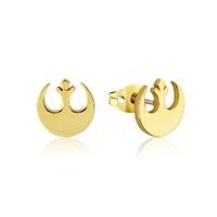 Disney Couture Kingdom - Star Wars - Rebel Alliance Stud Earrings Yellow Gold
