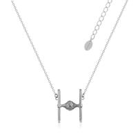 Disney Couture Kingdom - Star Wars - TIE Fighter Necklace White Gold