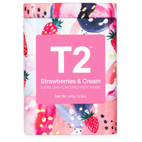 T2 Loose Tea 100g Gift Tin - Strawberries & Cream