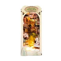 Rolife Wooden Model - DIY Miniature House Book Nook Falling Sakura