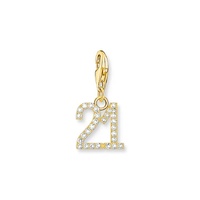 Thomas Sabo Charm Club - Number 21 Gold Pendant