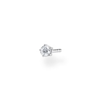 Thomas Sabo Charm Club - Single Stud White Stone Silver Earring