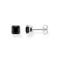 Thomas Sabo Earrings - Black Stones Silver Studs