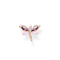Thomas Sabo Charm Club - Single Stud Dragonfly Rose Gold Earring