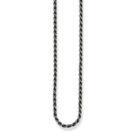 Thomas Sabo Charm Club - Cord Thick Silver Blackened Chain 70cm