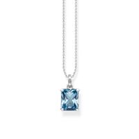 Thomas Sabo Necklace - Blue Stone Silver