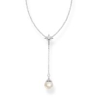 Thomas Sabo Necklace - Pearl & Star Silver