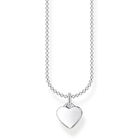 Thomas Sabo Charm Club - Heart Plain Silver Charm Necklace 36-38cm