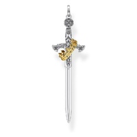 Thomas Sabo Pendant - Sword Silver + Yellow Gold