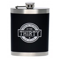 Stainless Steel Hip Flask - Thirty