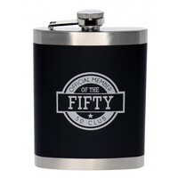 Stainless Steel Hip Flask - Fifty