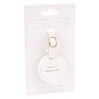 Willow & Rose Luggage Tag - White