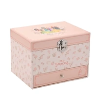 Disney by Widdop and Co - Princess Pastel Musical Jewellery Box - Multi Princess