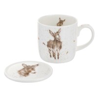 Royal Worcester Wrendale Mug & Coaster Set - Gentle Jack