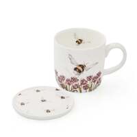 Wrendale Designs By Royal Worcester Mug And Coaster - Flight of the Bumblebee