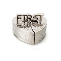 Whitehill Baby - Silverplated Heart First Tooth and Curl Box