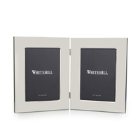 Whitehill Studio - Silver Plated Plain Double Photo Frame 5x7inch