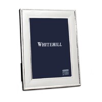 Whitehill Frames - Silver Plated Photo Frame - Beaded 5x7"