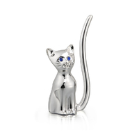 Whitehill Giftware - Silverplated Cat Ring Holder