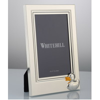 Whitehill Frames - Silver Plated Photo Frame - Duck Motif 4x6"